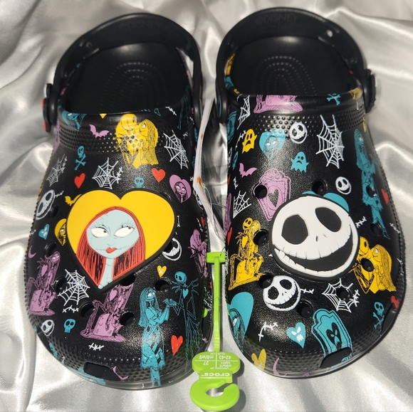 CROCS Shoes - Crocs | The Nightmare Before Christmas | Jack & Sally Classic Clogs | Sz W11/M9